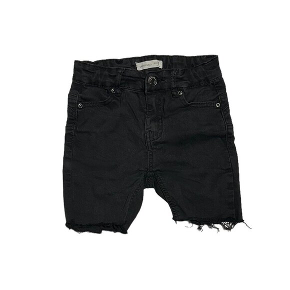 Urban Kids Skinny Cut Off Jean Shorts Black - Picture 1 of 3